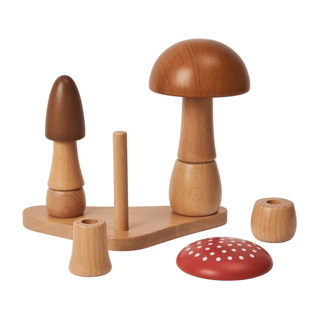 Blocs à empiler Mushroom – multicolore — vue 2
