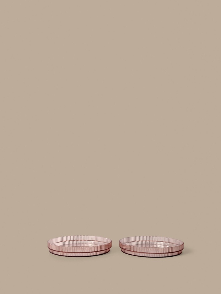 Assiettes enfant Ripple – rose poudré – lot de 2 — vue 4