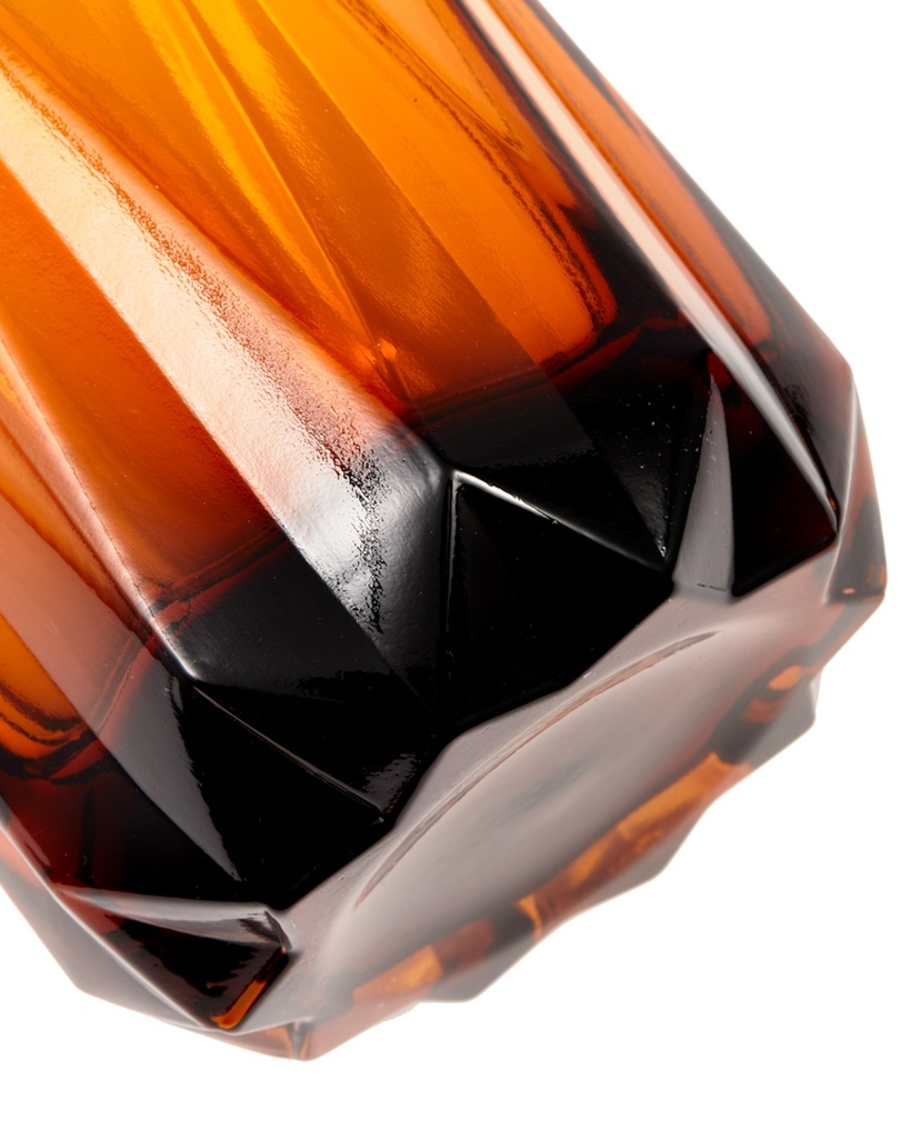 Vase Folds L – ocre – Ø 14 × H 40 cm — vue 2