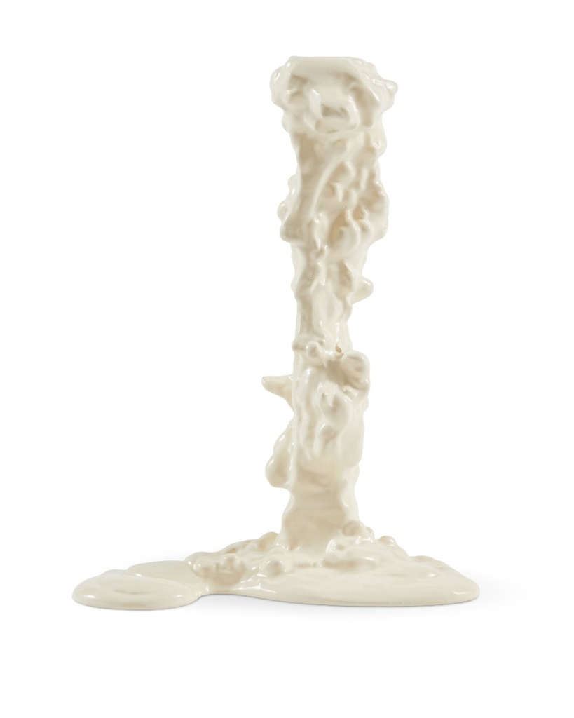 Bougeoir Drip L – blanc – L 11 × l 18 × H 25 cm — vue 2