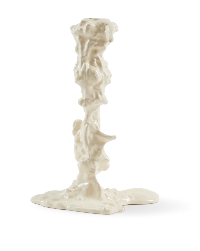 Bougeoir Drip L – blanc – L 11 × l 18 × H 25 cm — vue 4