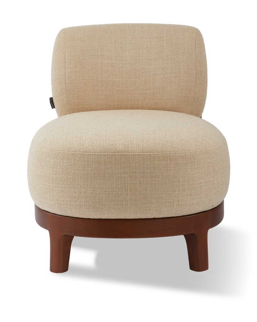 Fauteuil Fizz Smooth – beige – l 64 × P 72 × H 73 cm — vue 2