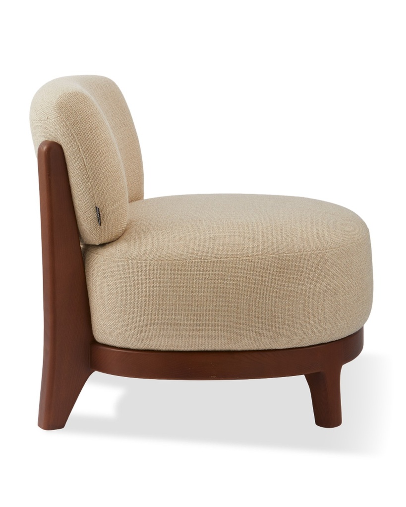 Fauteuil Fizz Smooth – beige – l 64 × P 72 × H 73 cm — vue 3