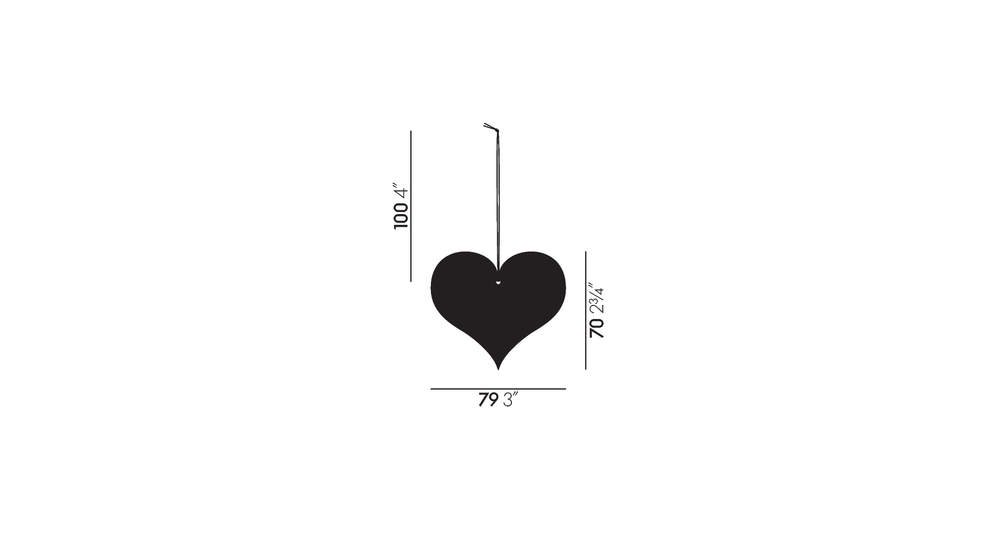 Décoration Girard Ornament Heart — dimensions