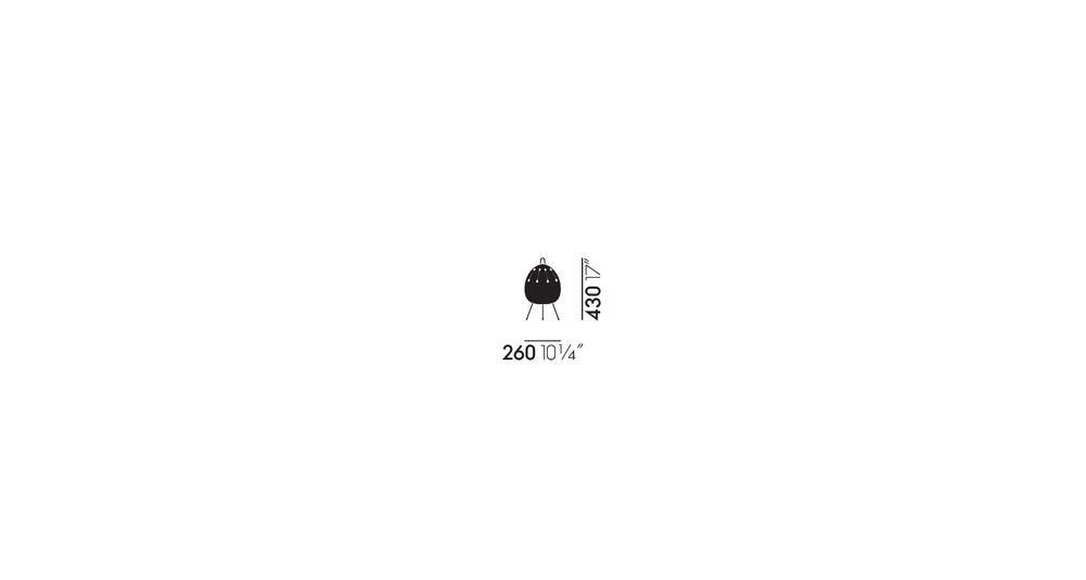 Lampe à poser Akari 1AD — dimensions