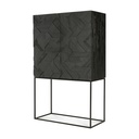 Armoire Graphic – teck noir vernis – 1 3