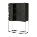 Armoire Graphic – teck noir vernis – 1 4