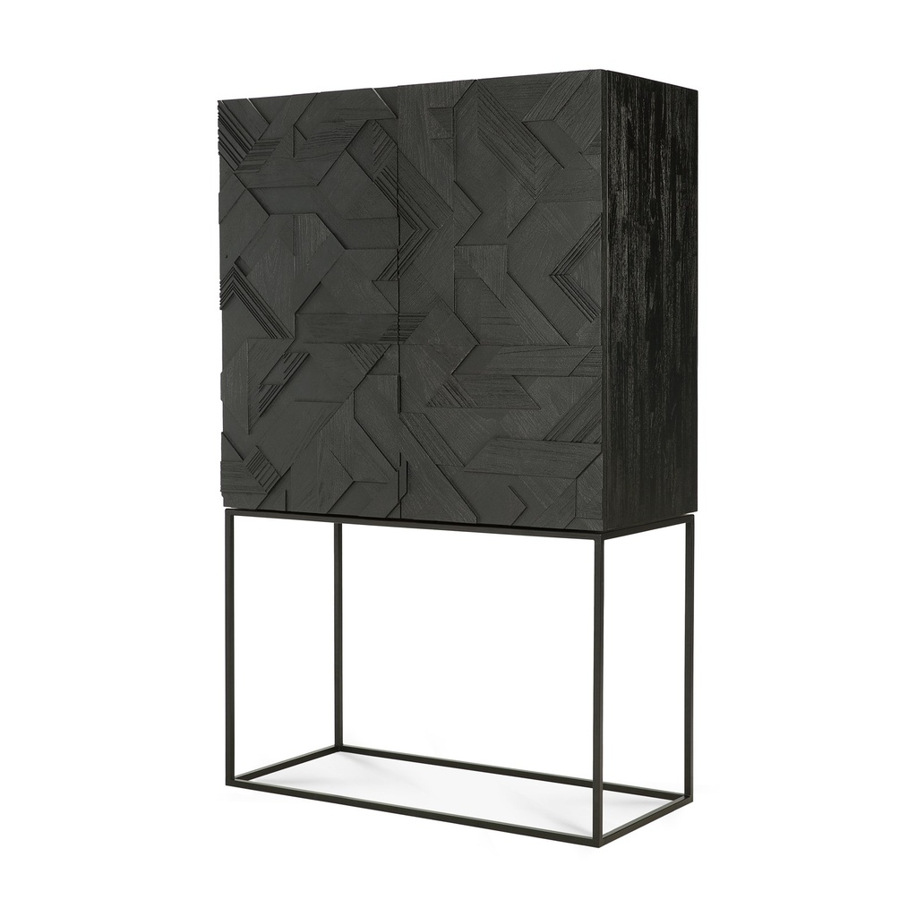 Armoire Graphic – teck noir vernis – 1 5