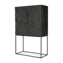 Armoire Graphic – teck noir vernis – 1 5