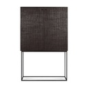 Armoire Grooves – teck noir profond –  2