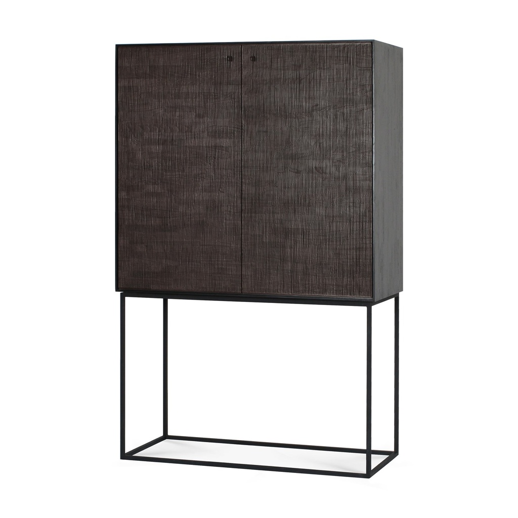 Armoire Grooves – teck noir profond –  3