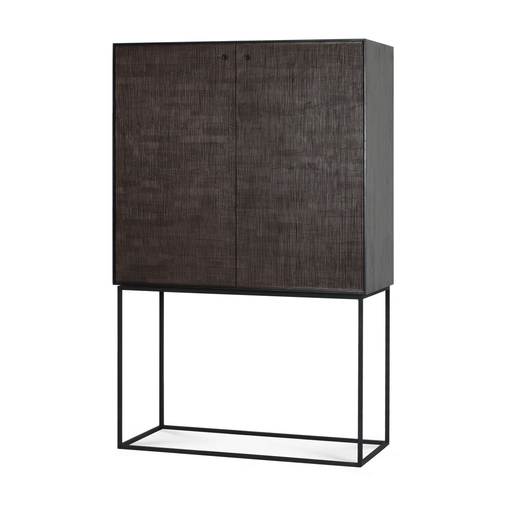 Armoire Grooves – teck noir profond –  4
