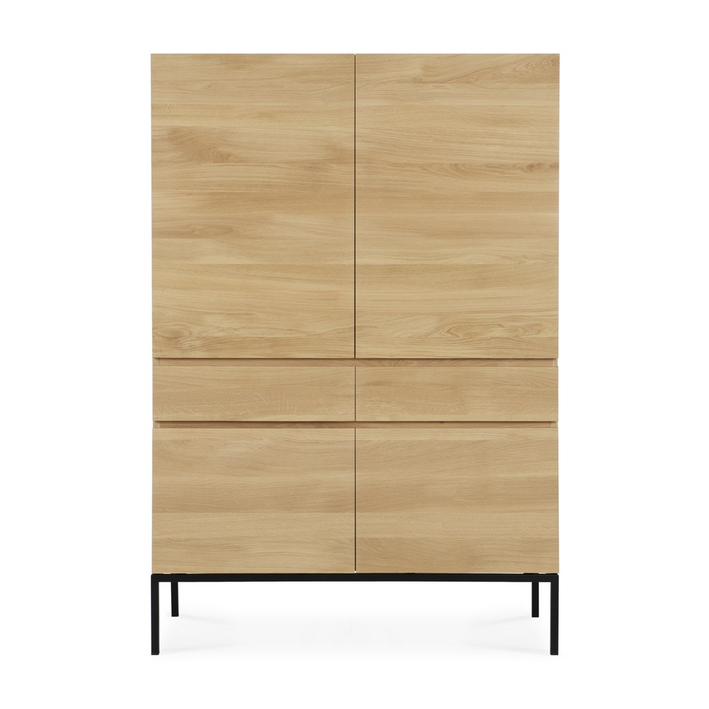 Armoire Ligna – Chêne noir – 110×50×16 3