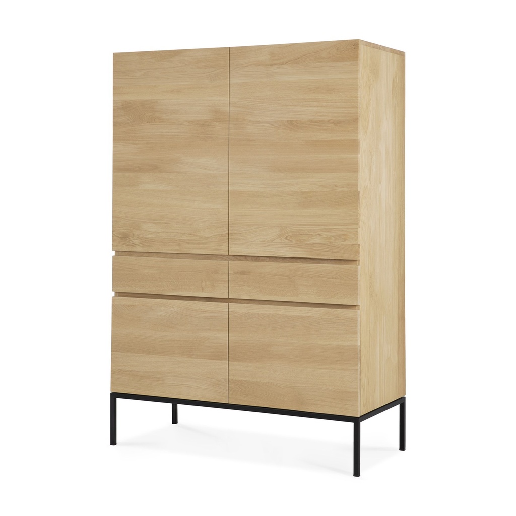 Armoire Ligna – Chêne noir – 110×50×16 5