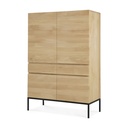 Armoire Ligna – Chêne noir – 110×50×16 5