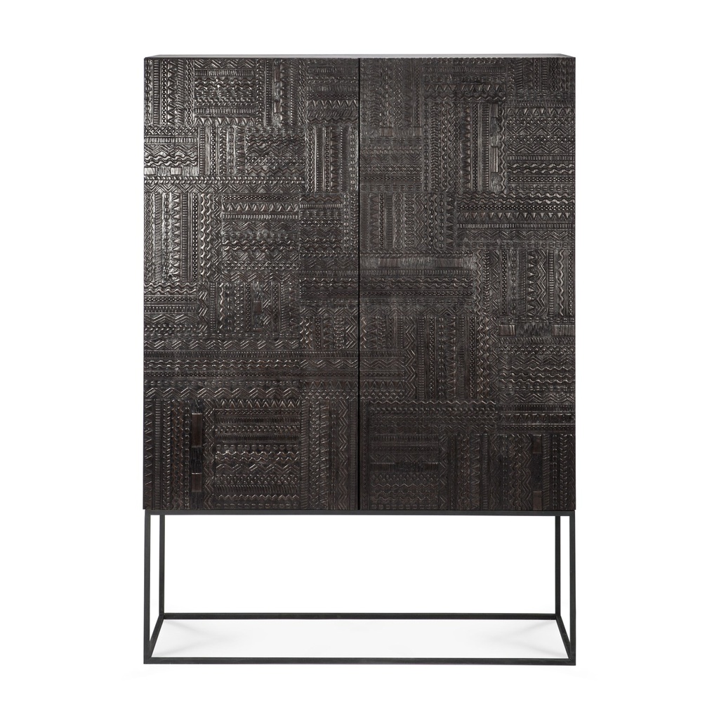 Armoire Tabwa – teck noir profond – 12 2