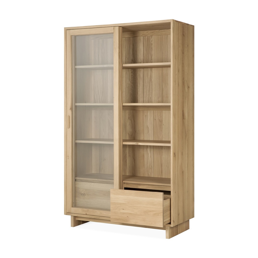 Armoire Wave – chêne naturel – 110×46× 5