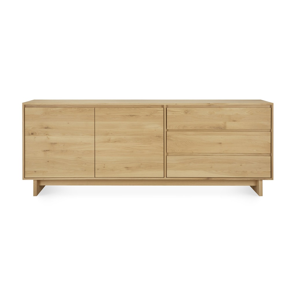 Buffet Wave – chêne naturel – 205×46×7 2