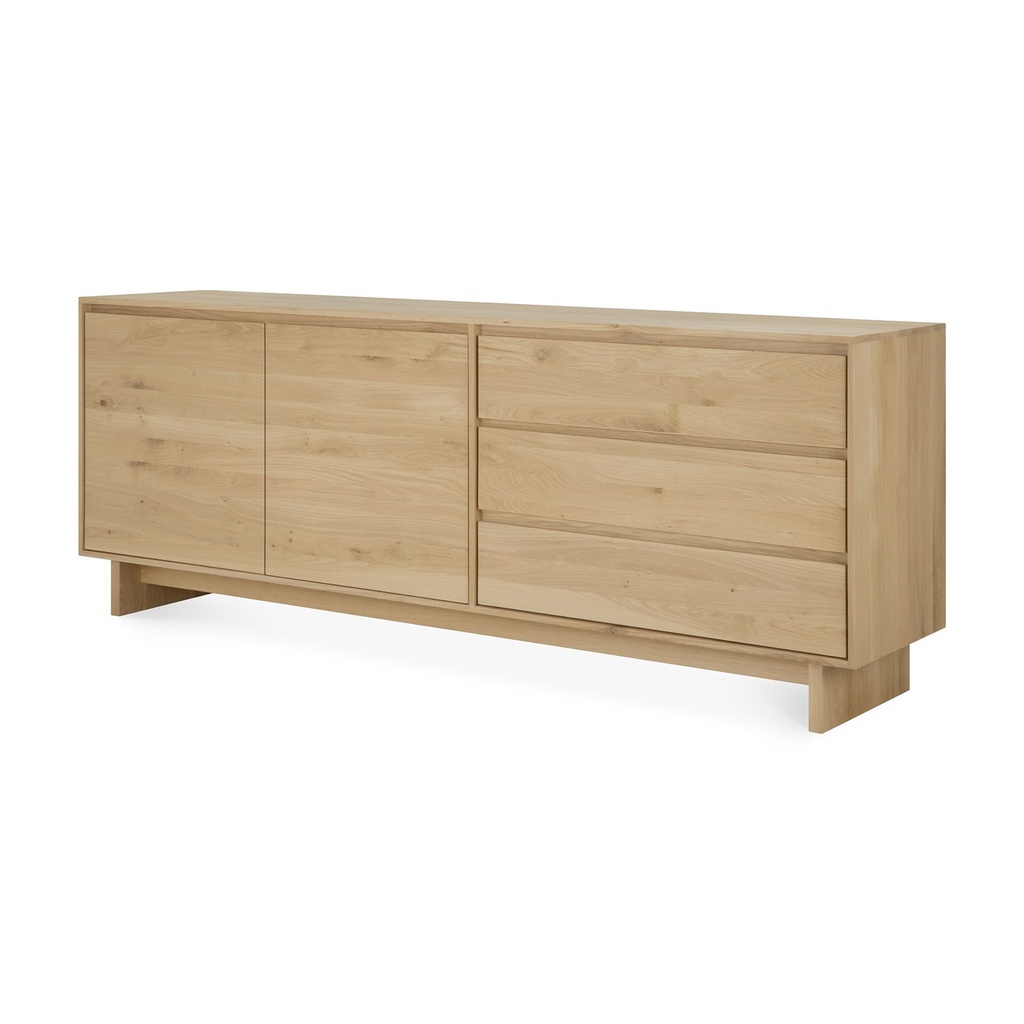 Buffet Wave – chêne naturel – 205×46×7 5