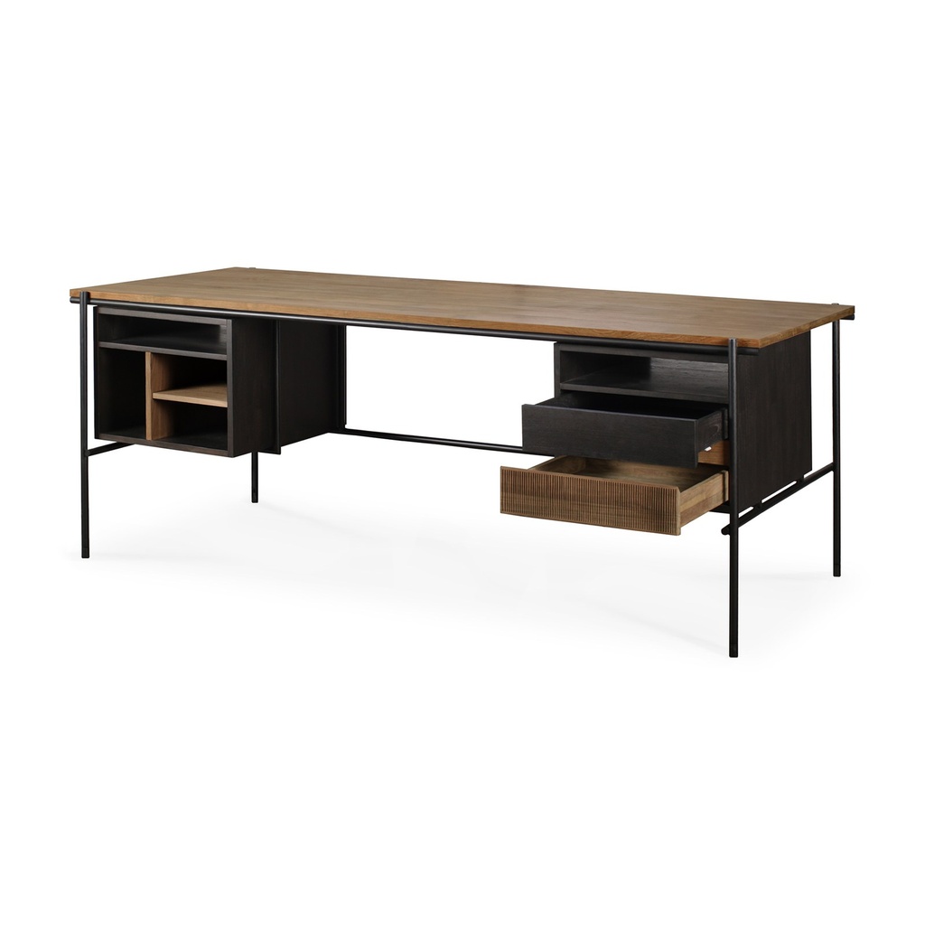 Bureau Oscar – teck naturel – 200×90×7 3