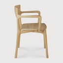 Chaise Pi - chêne - accoudoir - 55x53x 4