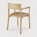 Chaise Pi - chêne - accoudoir - 55x53x 5