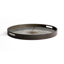 Plateau miroir slice - d48 cm – brun f 4