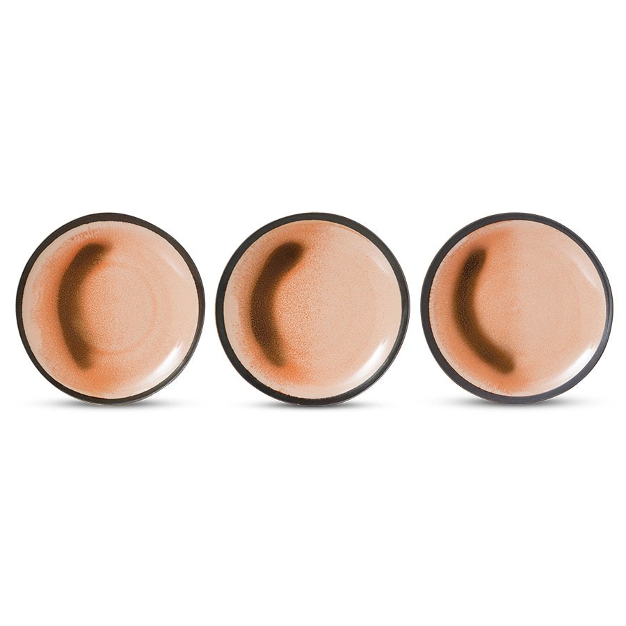70s Ceramics : assiettes à dessert, Hori 3