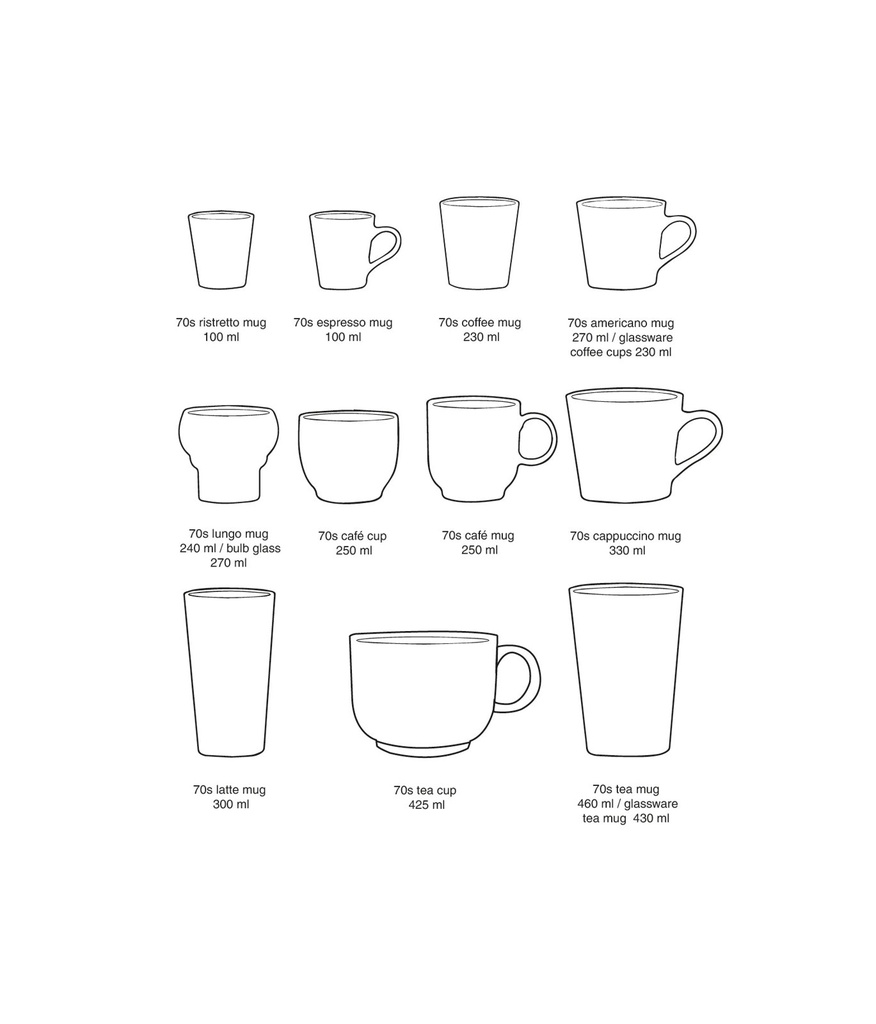70s Ceramics : mugs espresso, Brutalism 4