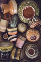 70s Ceramics : petite bougie parfumée -  2