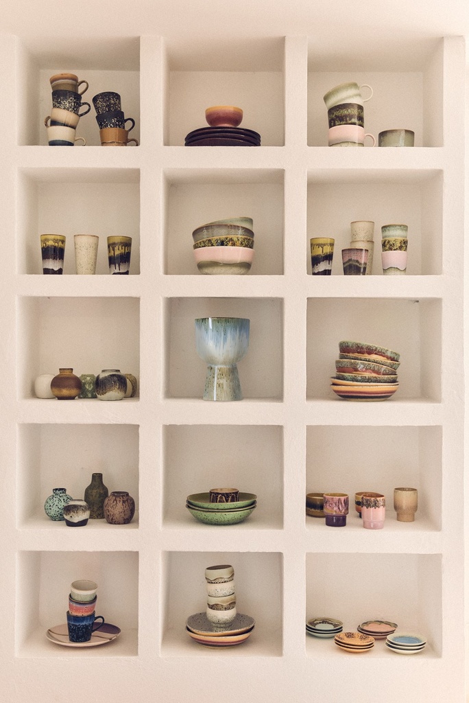 70s Ceramics : petite bougie parfumée -  2