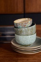 70s Ceramics : bol Noodle, Verdigris 2