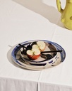 Assiette à pâtes Sophia – beige/bleu – D 2