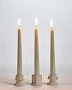 Bougeoir 01 – lot de 3 – beige Molly 2
