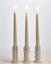 Bougeoir 03 – lot de 3 – beige Molly 2