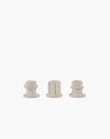 Bougeoir Molly 01 – beige – 5x5x4,5 cm