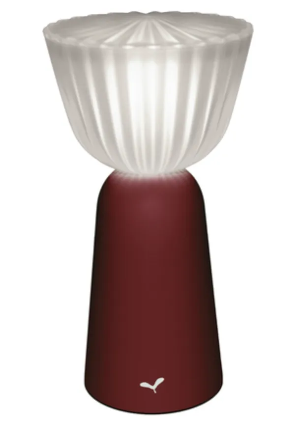 [4004B9X3] Lampe Swiing cerise noire H20 cm