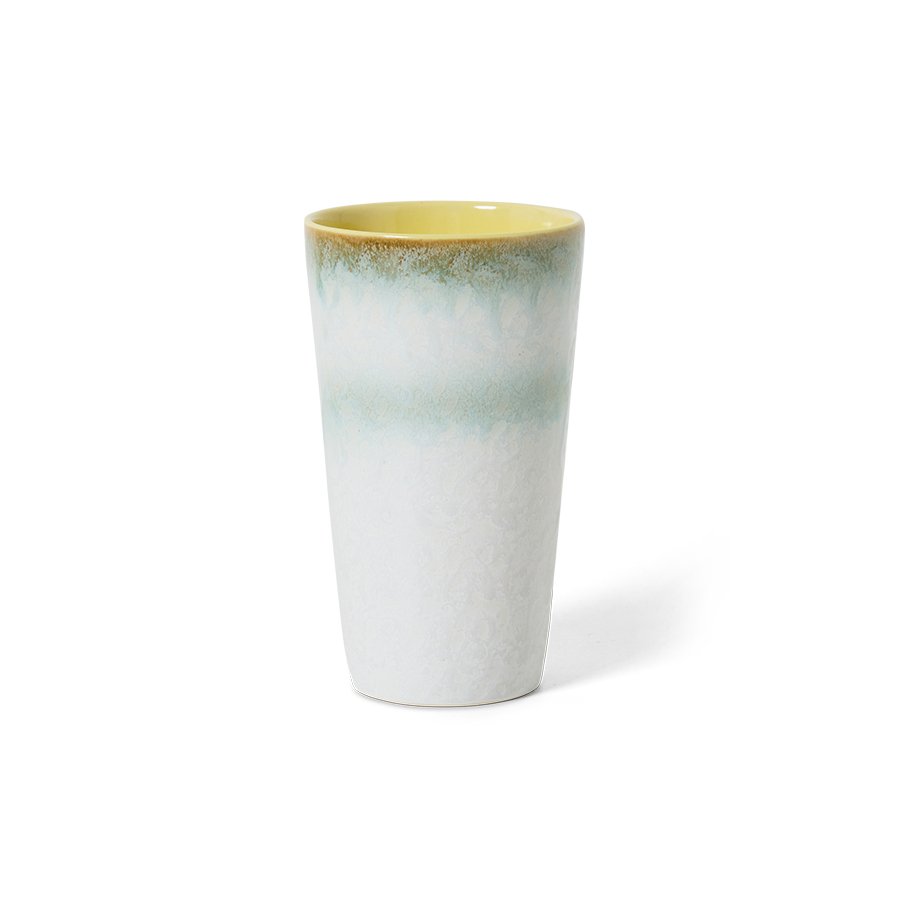 [KST0147] 70s Ceramics : mug latte, Petal