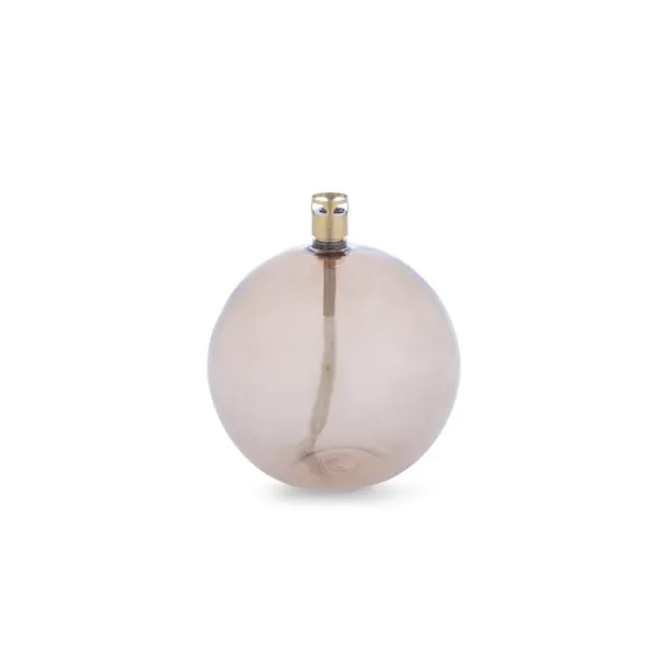 Lampe à huile ronde - champagne - taille m - d.11cm