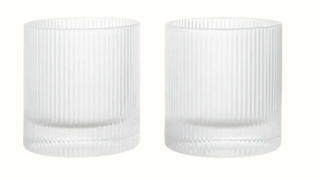 [1104270635] Lot de 2 verres à whisky Ripple – transparent