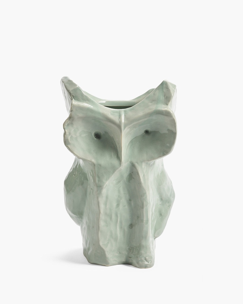 Hibou vase L - light blue D1,95 H30