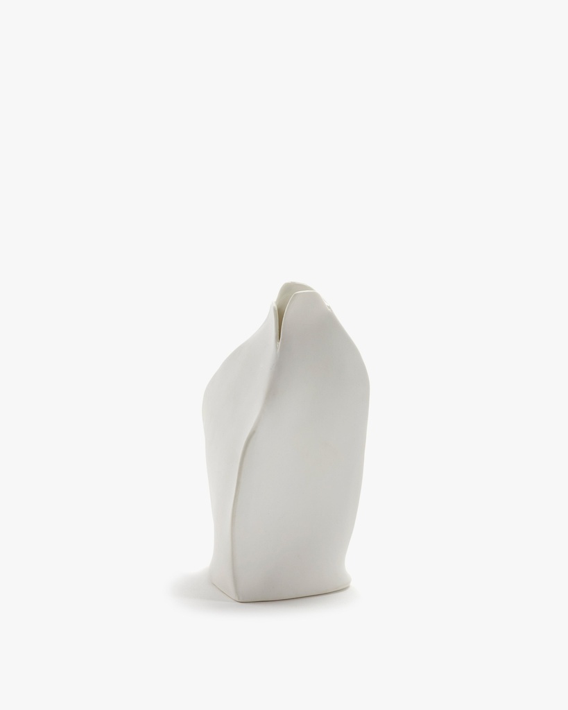 [B6918001] Vase n°1 roos - L - blanc 7x7 H13,5