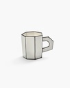 Tasse à thé Carte Blanche – blanc/noir – 12.5x8.2x9.4 cm
