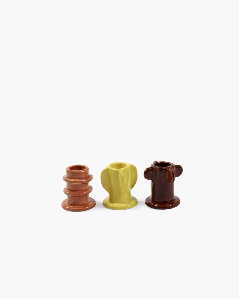 Bougeoir Molly 01 – lot de 3 – émaillé