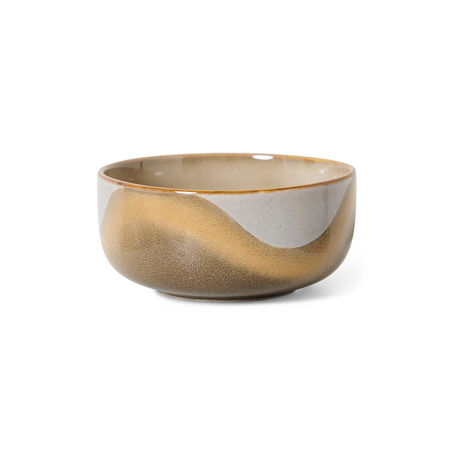 70s ceramics : bol à dessert, oasis