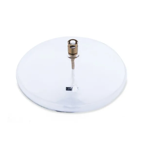 [1213] Lampe à huile Galet glass/gold L - Ø18 H9