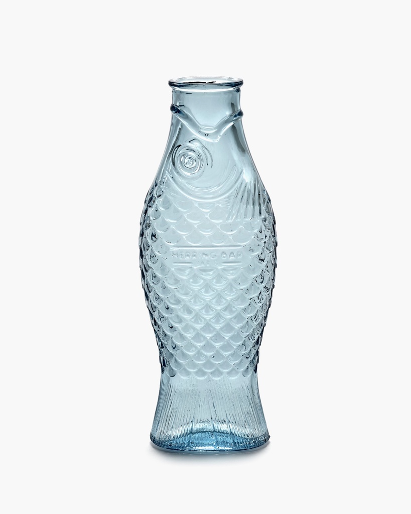 [B0822022] Carafe poisson – bleu ciel – Fish & Fish – 10.6x7.5x29 cm
