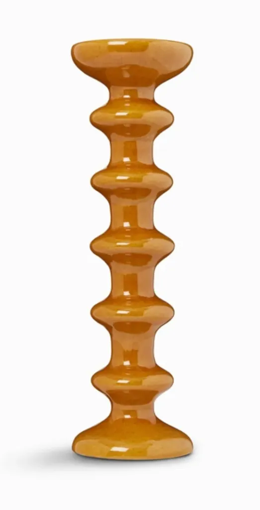 [12DECBGRSLA-FAUVE30] Bougeoir slave - fauve - h30 cm