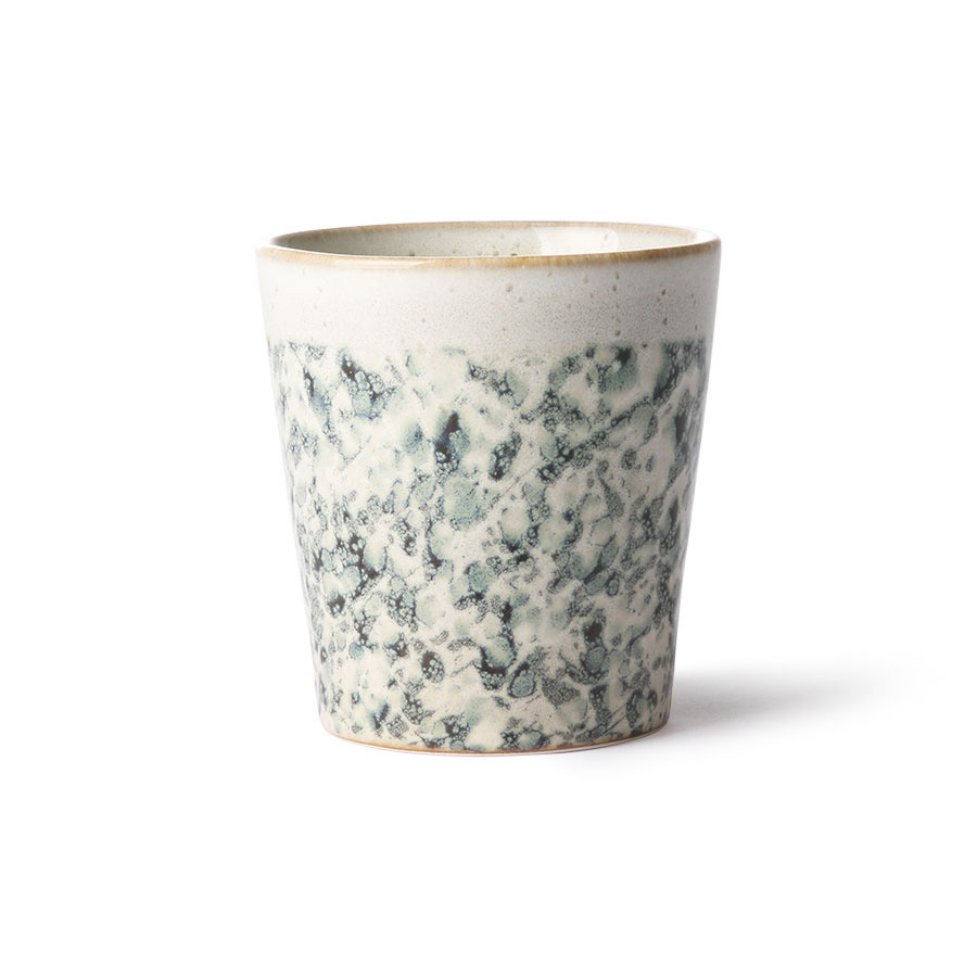 [ACE6863] 70s ceramics: coffee mug, hail