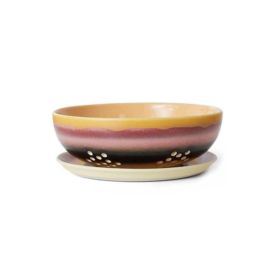 [KST0057] 70s Ceramics : bol Berry, Sunset